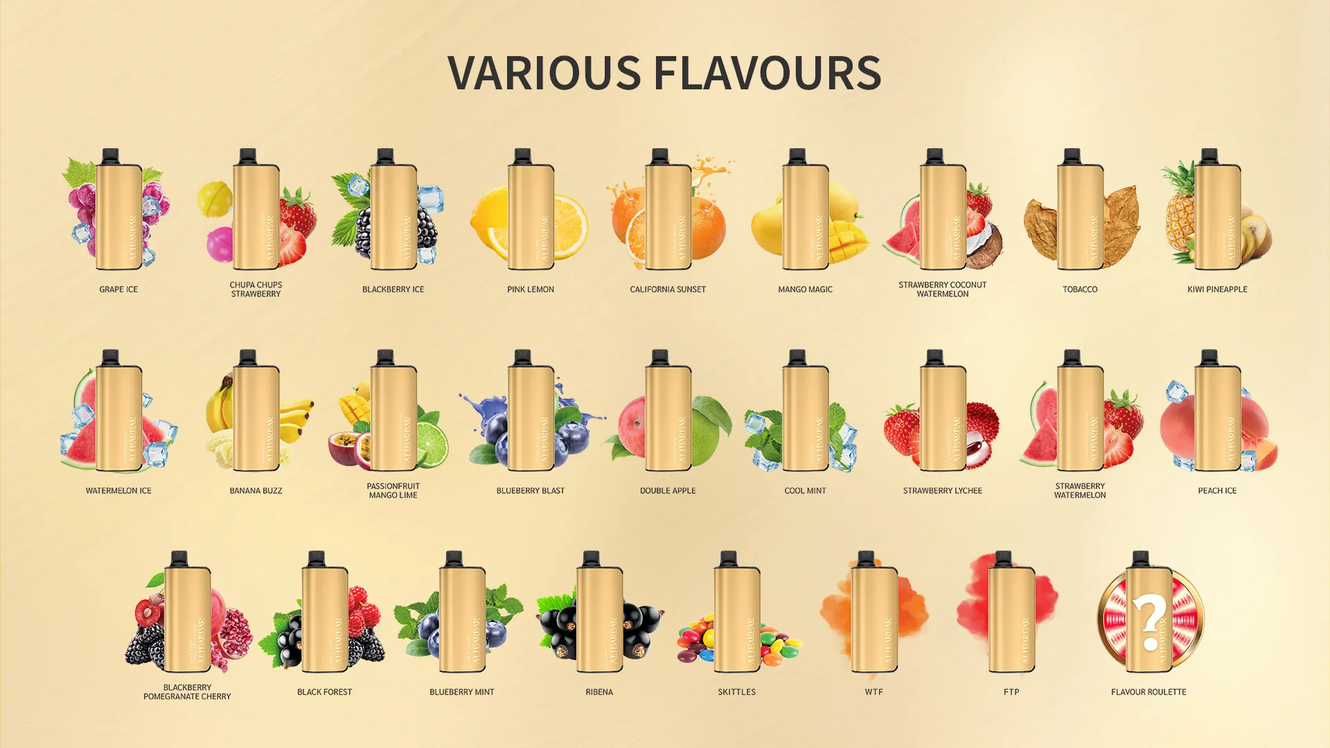Alibarbar Ingot 9000 flavours