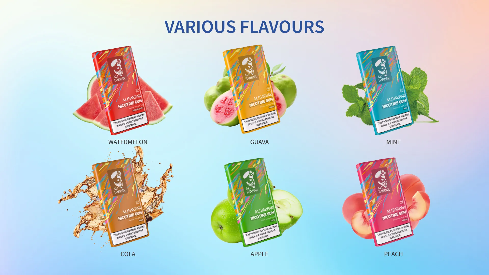 Alibarbar nicotine gum Flavour